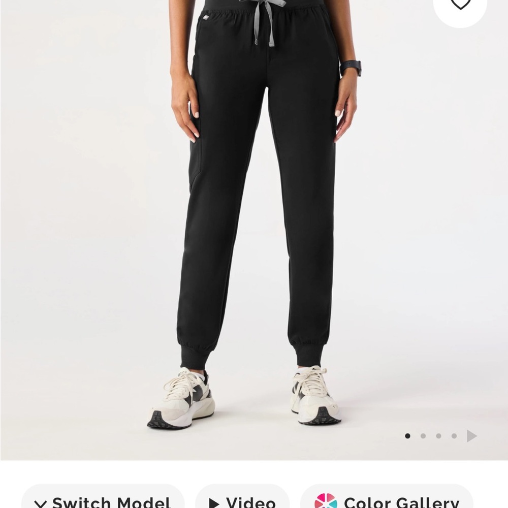 Figs Black Jogger Pants